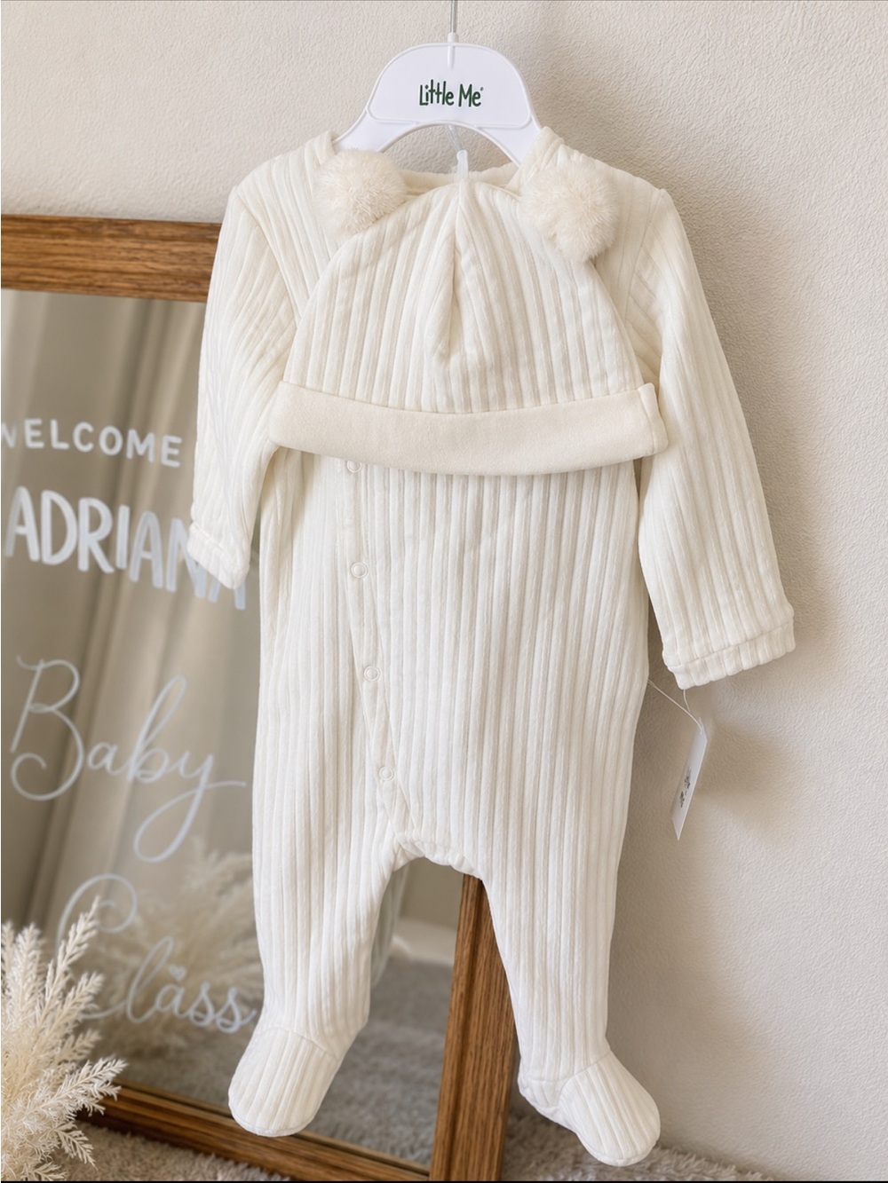 New baby outfit with hat